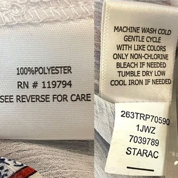 Live & Let Live Ruffled Tank Top 3 Tier Pullover Boho Paisley Print Women’s PM - Picture 9 of 9